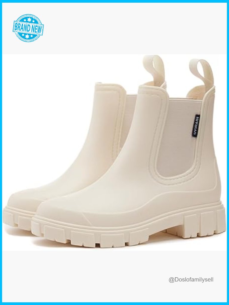 Waterproof Chelsea Rain Boots Slip-On Non-Slip Garden Shoes